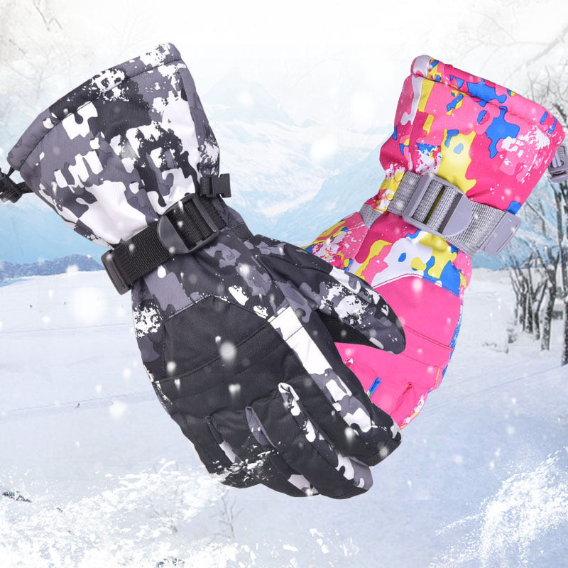 Ski Gloves Windproof Rain-proof Riding Gloves Minus 30 Degrees Cold-resistant Warm