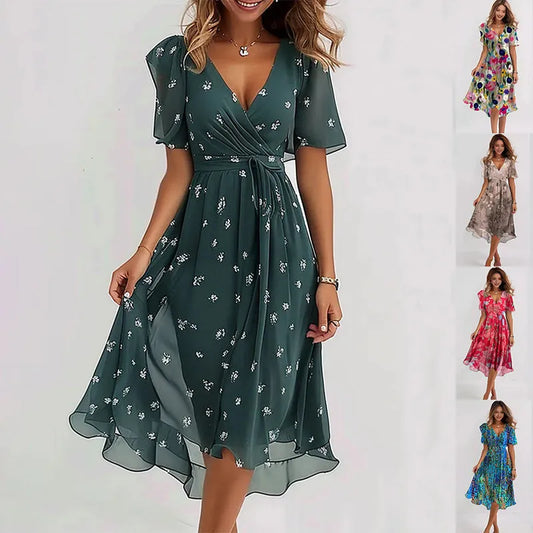 Elegant Summer Chiffon Dress