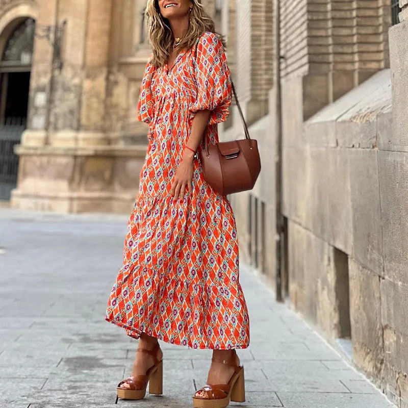 Summer Bohemian Dress Elegant