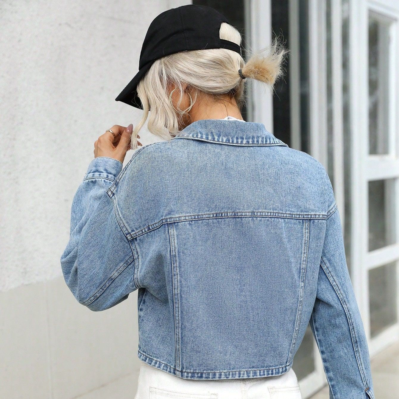 Amazon Loose Short Denim Coat