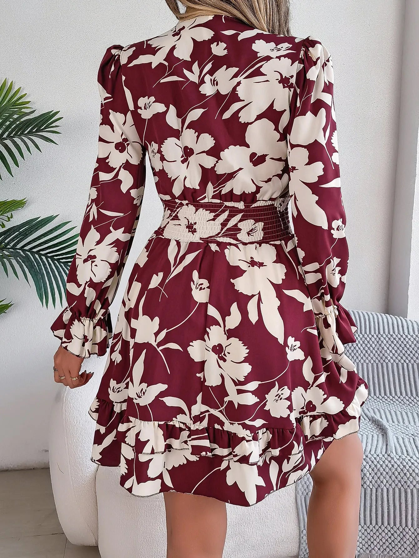 Floral Short Dress | Comfortable