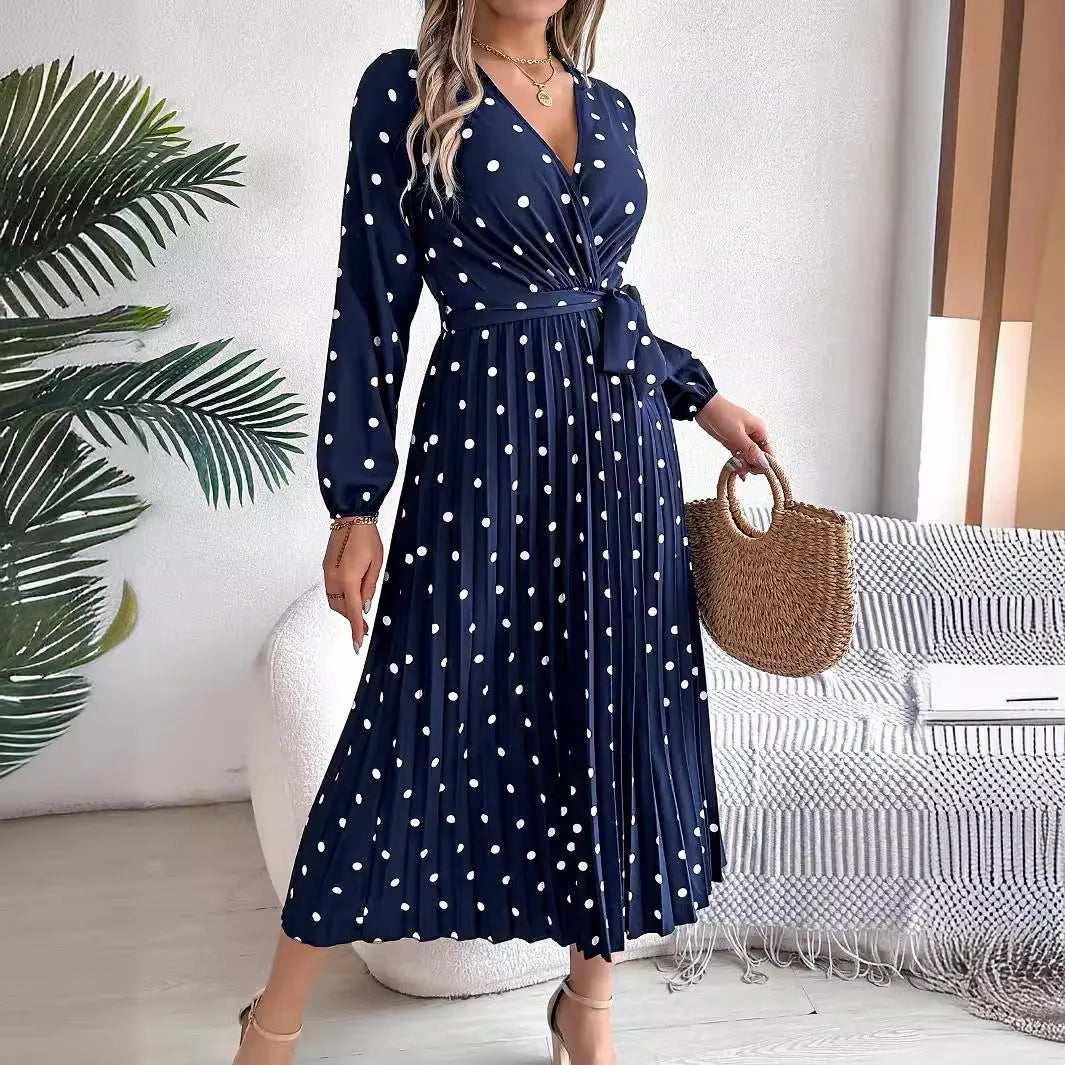 Elegant Polka Dot Dress