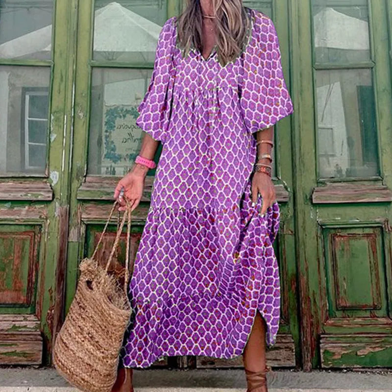 Summer Bohemian Dress Elegant