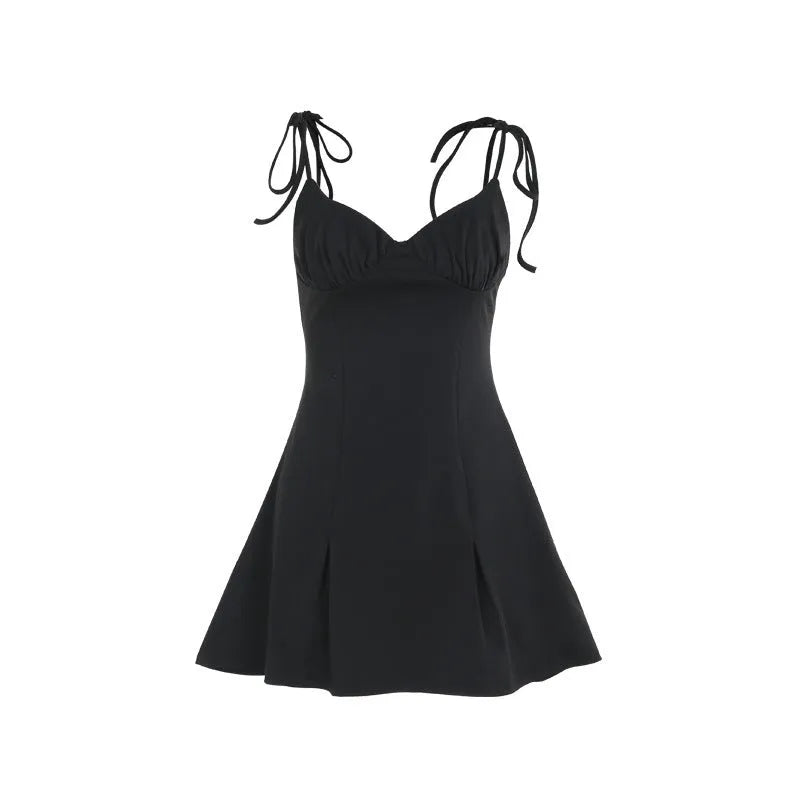 Fashion Suspenders A- Line Dress Women