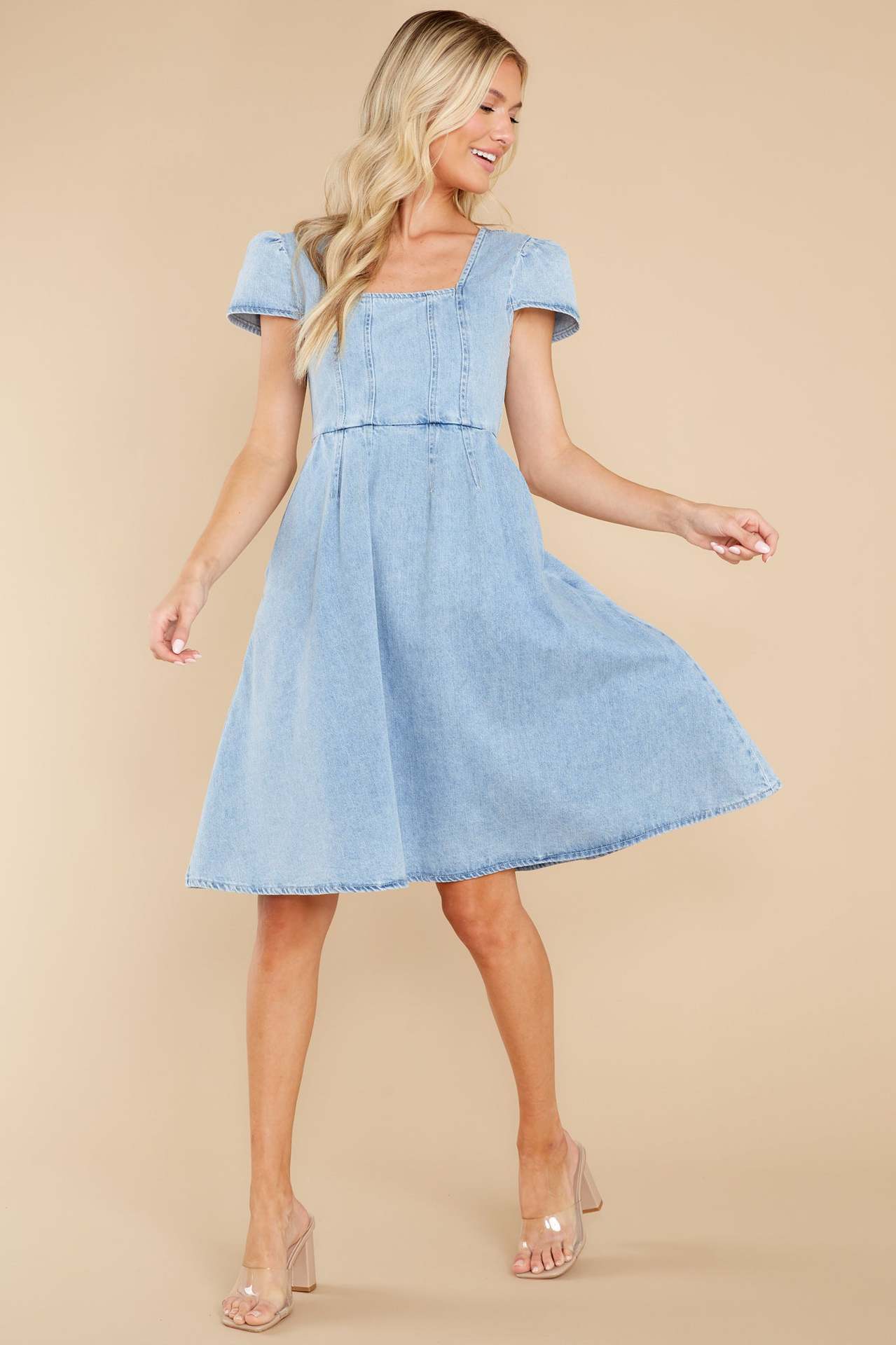 Washed Denim Dress | Exclusive Cotton dress