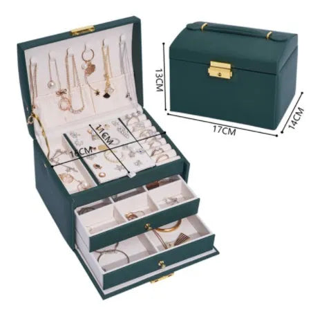 Exclusive European Three-layer Large-capacity Jewelry Storage Box