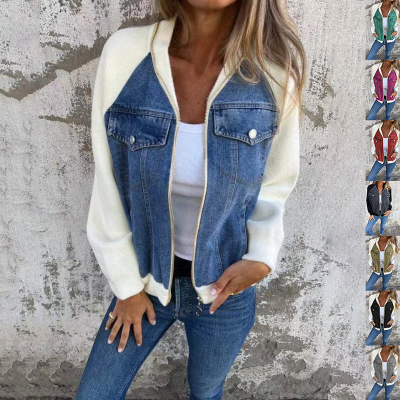 Denim Patchwork Jacket