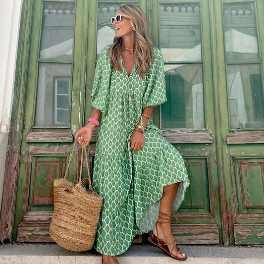 Summer Bohemian Dress Elegant