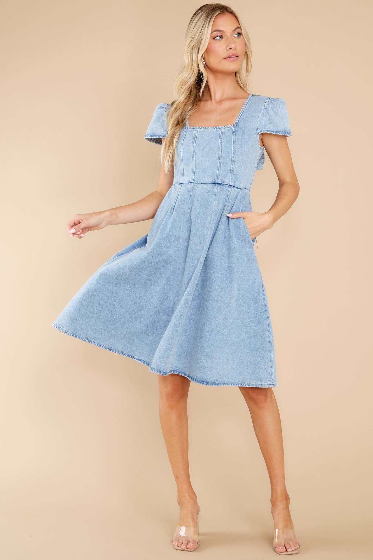 Washed Denim Dress | Exclusive Cotton dress