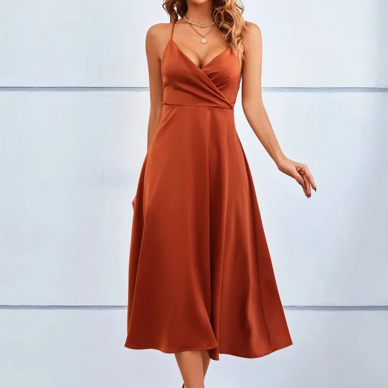 Luxurious Elegant Short Sleeve Dress