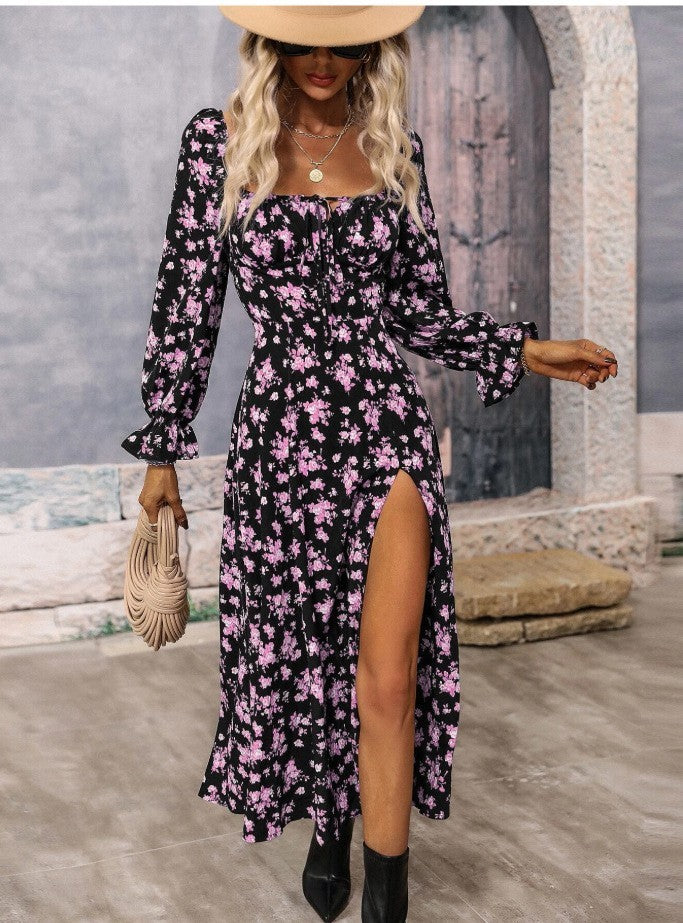 Flowers Long Sleeve Dress | Exclusive comfortable, premium quality