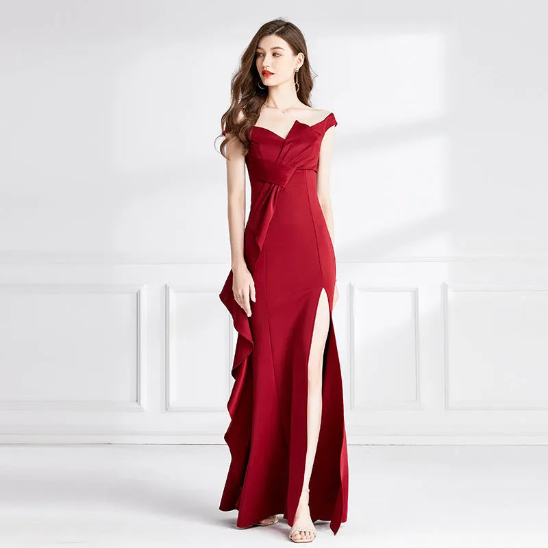 Paris Red Evening Dress