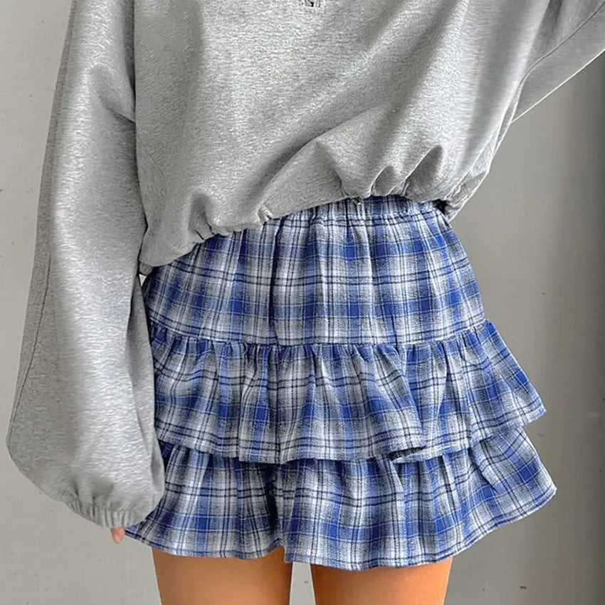 Blue Cotton Skirt