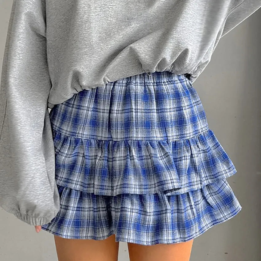 Blue Cotton Skirt