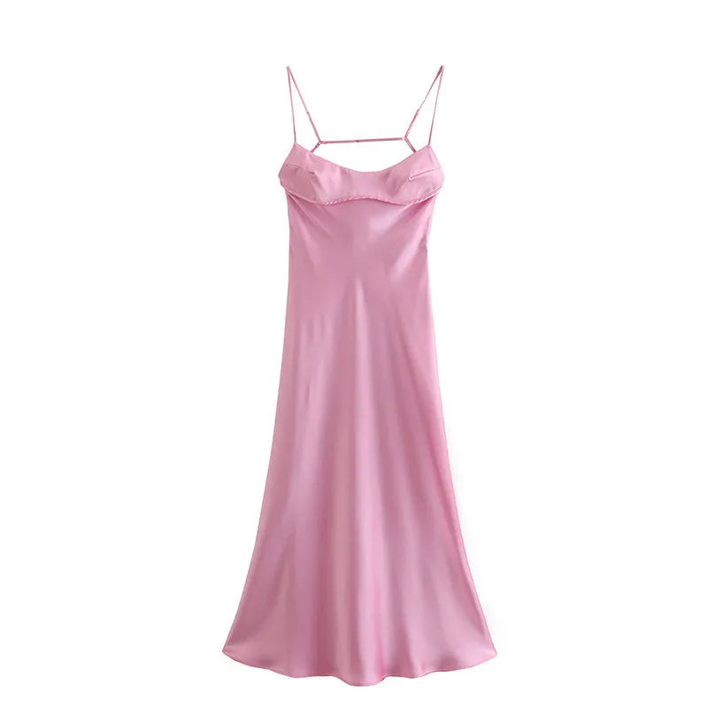 Camis Satin Long Dress