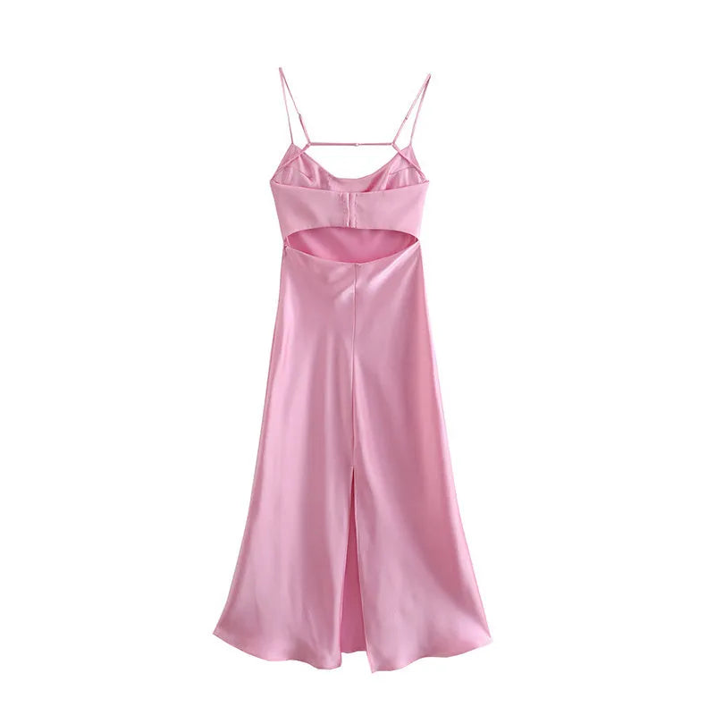 Camis Satin Long Dress