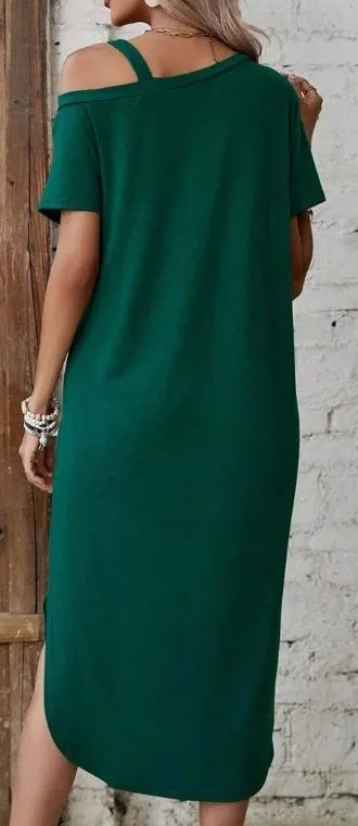 Collar Split Dress