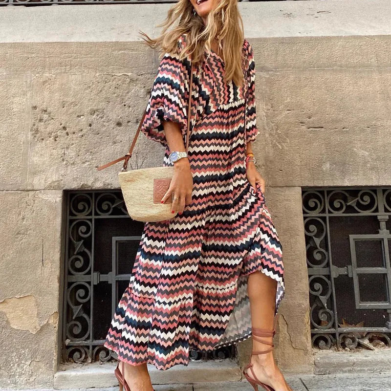 Summer Bohemian Dress Elegant