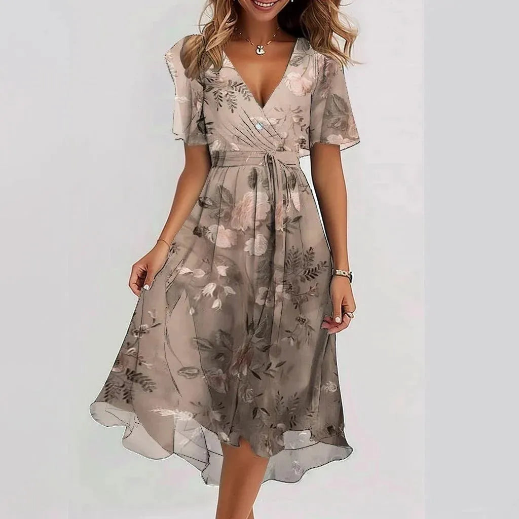 Elegant Summer Chiffon Dress