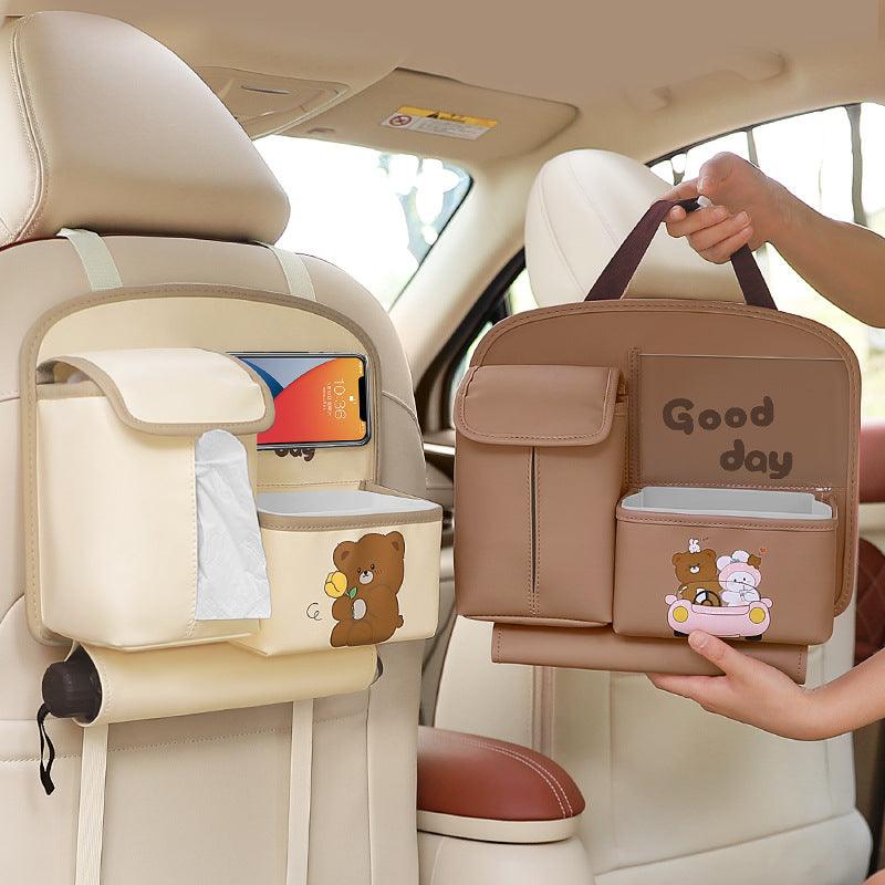 Beary 'n' Ride Car Bag™ | 1+1 Free | Leather organizer | Keep Kids Smiling on the Go ⭐⭐⭐⭐⭐ - Aspire Shop