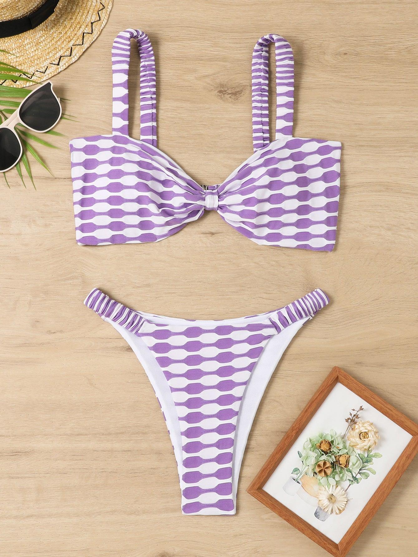 Bikini sexy à rayures - Aspire Shop