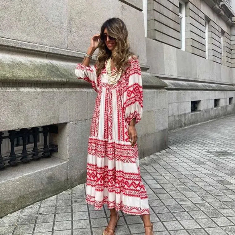 Summer Bohemian Dress Elegant