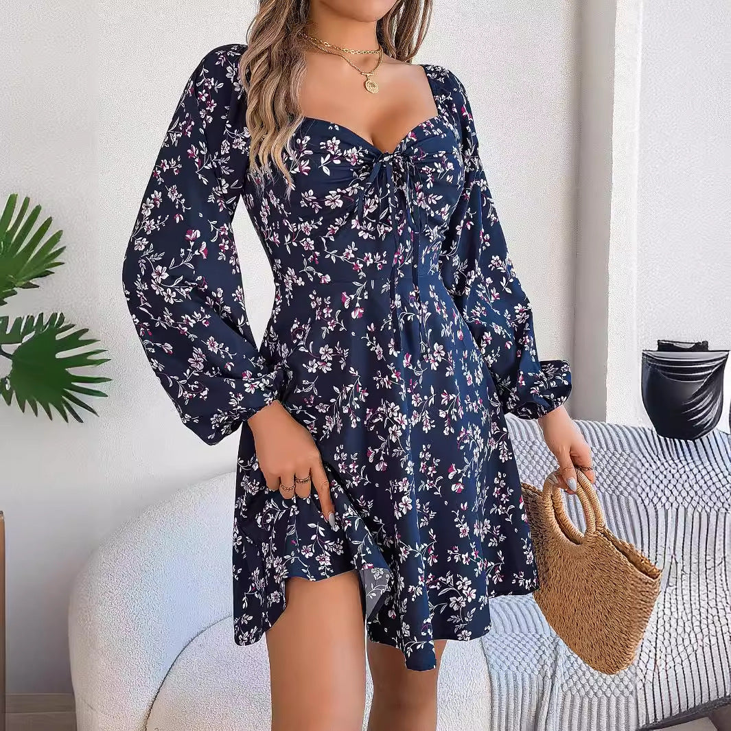 Floral Lantern Sleeve Dress | Comfortable, high quality