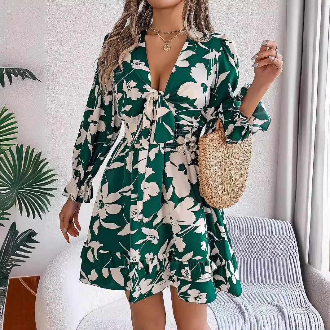 Floral Short Dress | Comfortable