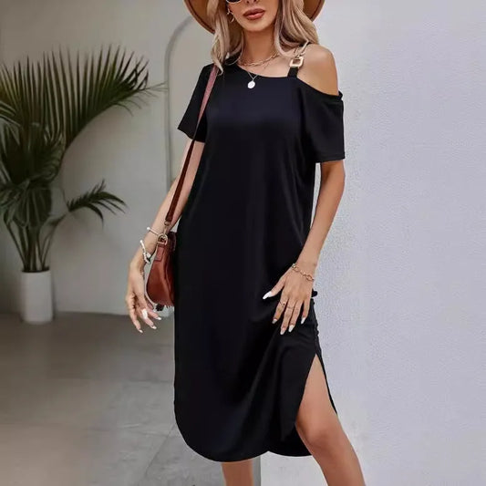 Collar Split Dress