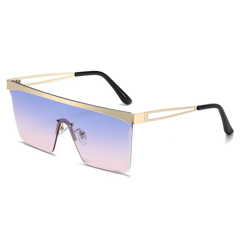 European And American Square Pair Sunglasses One-piece Lens™ | Lunettes de soleil transparentes - Aspire Shop