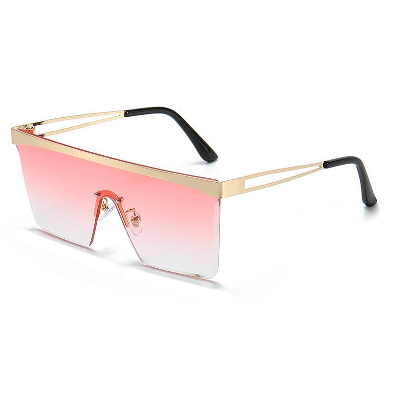 European And American Square Pair Sunglasses One-piece Lens™ | Lunettes de soleil transparentes - Aspire Shop