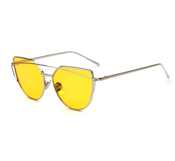 Female Vintage Gold Sunglasses - Aspire Shop