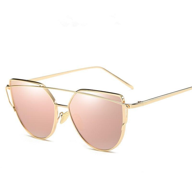 Female Vintage Gold Sunglasses - Aspire Shop