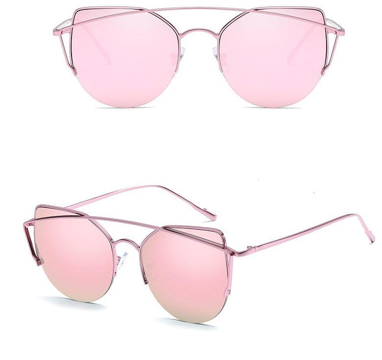 Female Vintage Gold Sunglasses - Aspire Shop