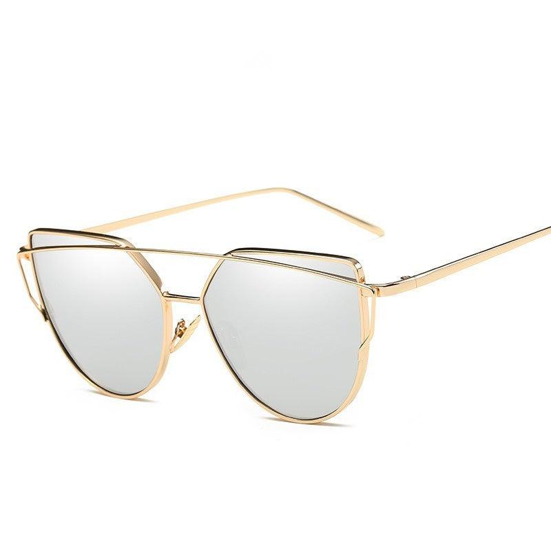 Female Vintage Gold Sunglasses - Aspire Shop