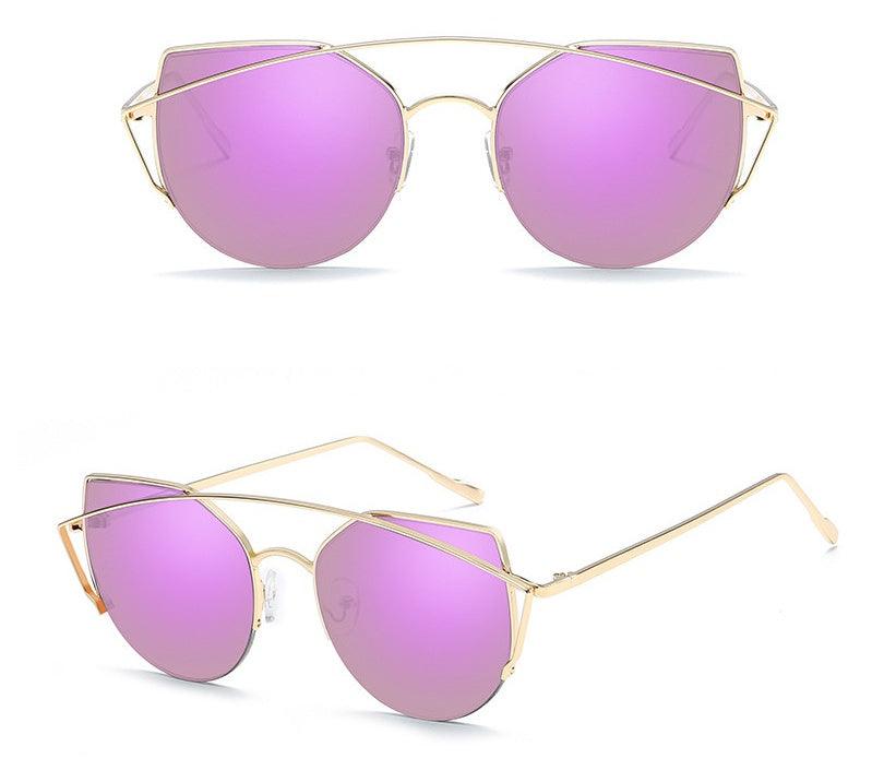 Female Vintage Gold Sunglasses - Aspire Shop