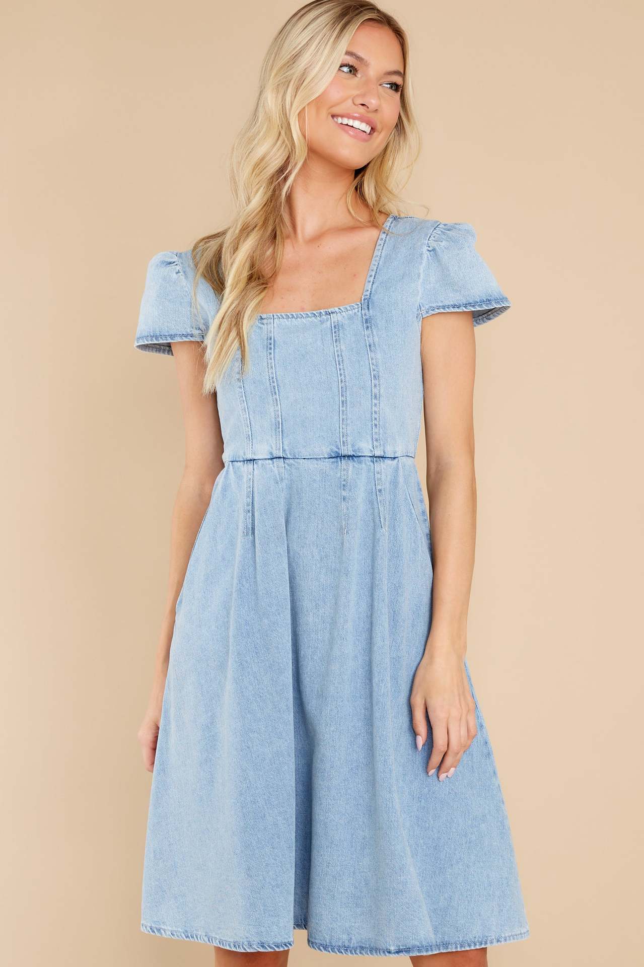 Washed Denim Dress | Exclusive Cotton dress