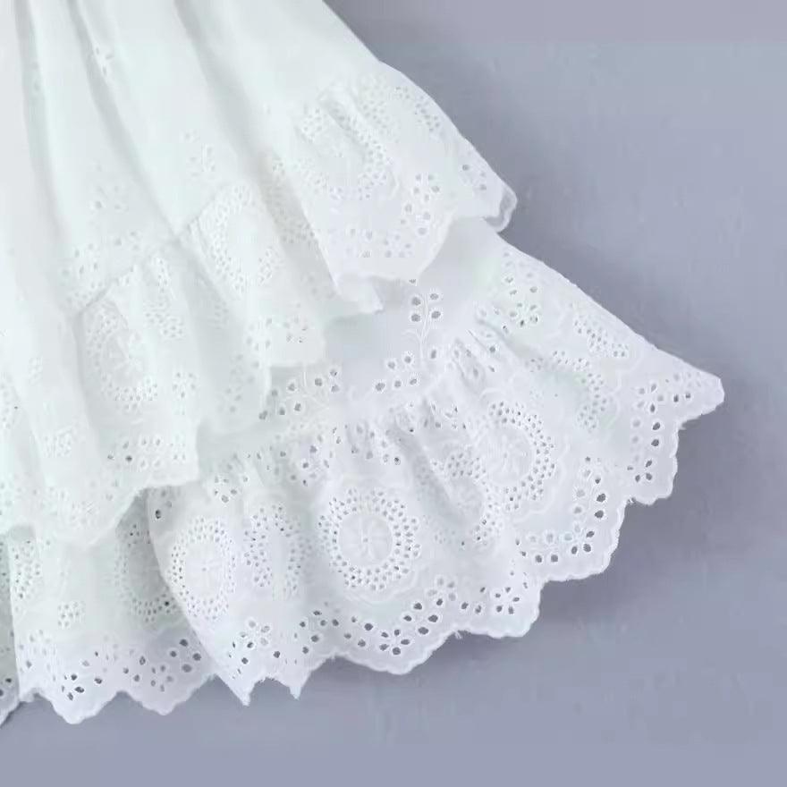 French White Lace Skirt™ dress 😍 | Comfortable + high quality ⭐⭐⭐⭐⭐ - Aspire Shop