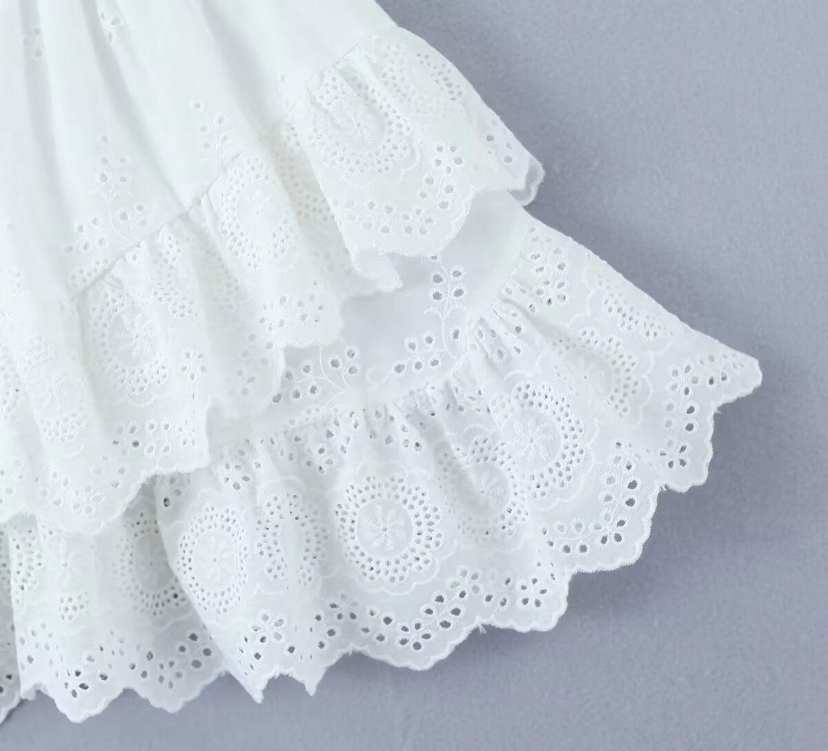 French White Lace Skirt™ dress 😍 | Comfortable + high quality ⭐⭐⭐⭐⭐ - Aspire Shop