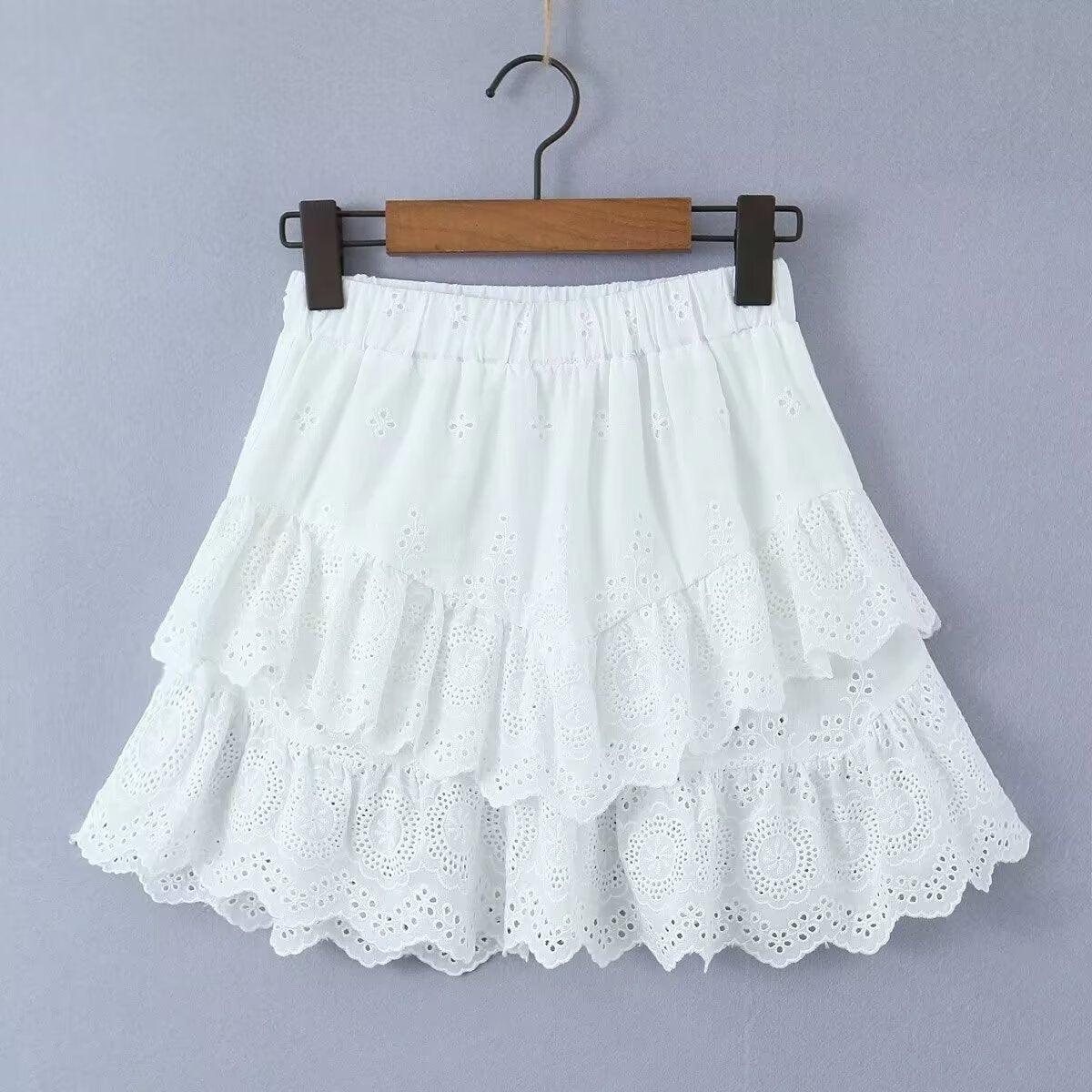 French White Lace Skirt™ dress 😍 | Comfortable + high quality ⭐⭐⭐⭐⭐ - Aspire Shop