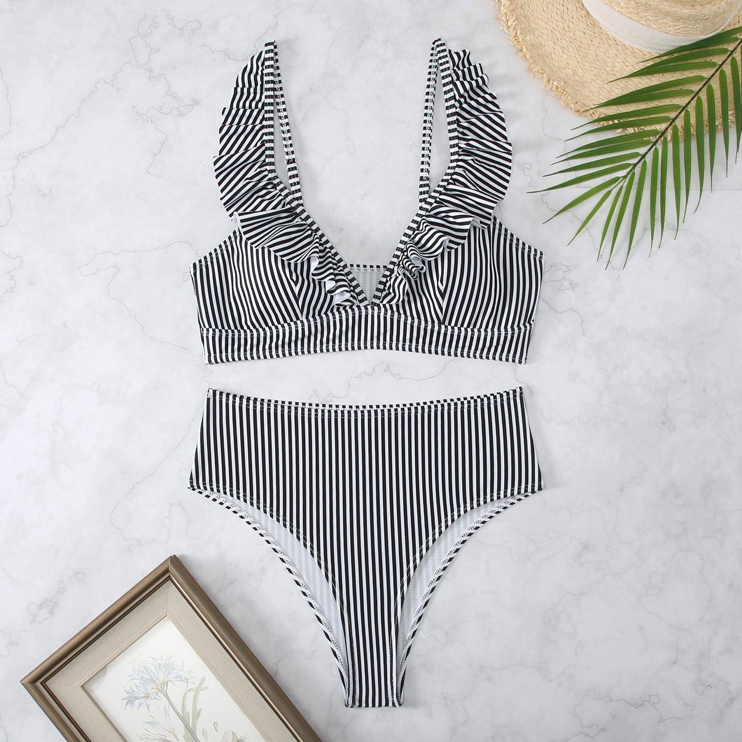 Fresh And Retro Striped Split Bikini™ | 😍 Exclusive, Soft and Comfortable ⭐⭐⭐⭐⭐ - Aspire Shop