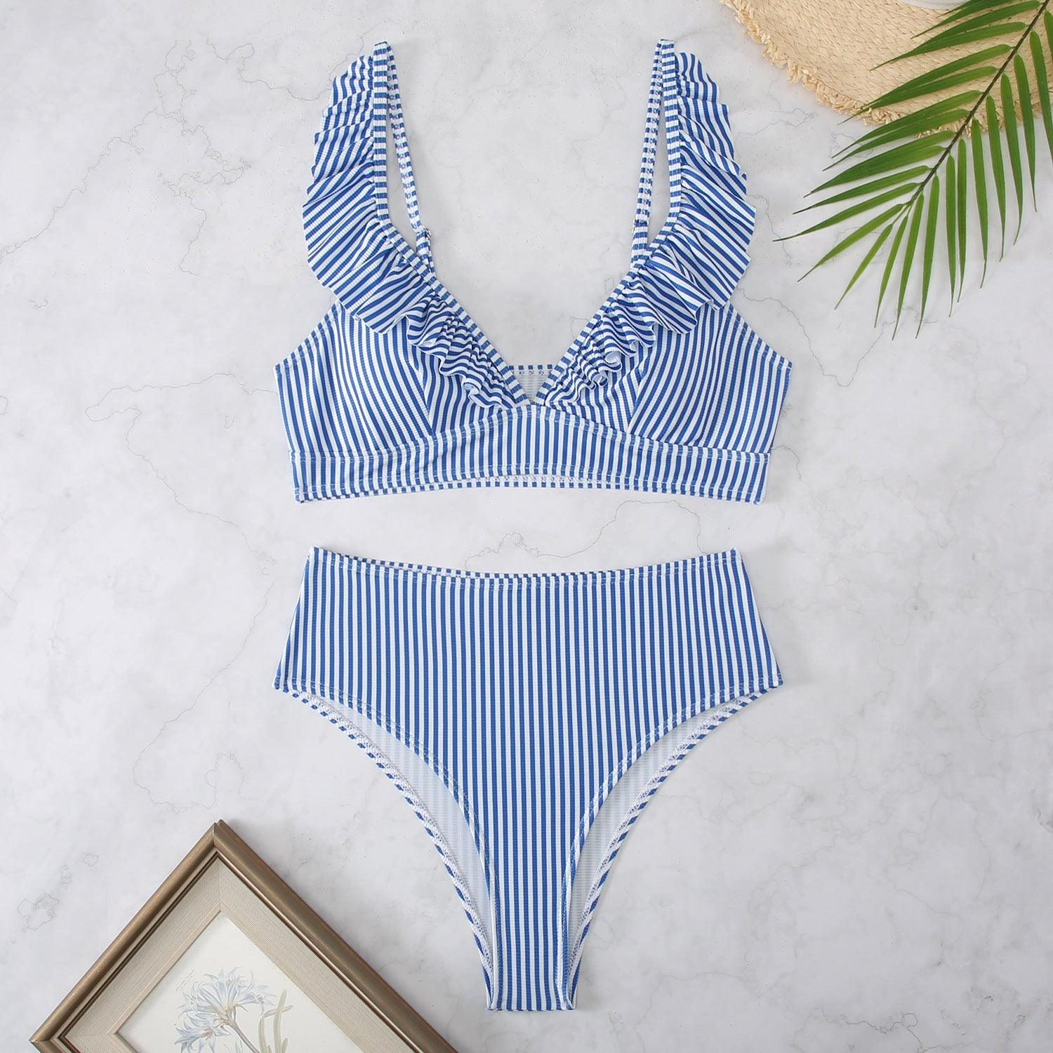 Fresh And Retro Striped Split Bikini™ | 😍 Exclusive, Soft and Comfortable ⭐⭐⭐⭐⭐ - Aspire Shop