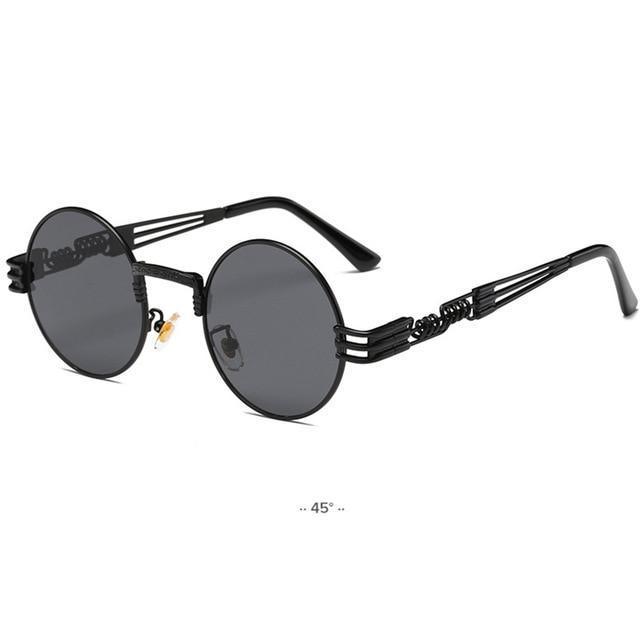 Gold Metal Fashion John Lennon Round Sunglasses - Aspire Shop