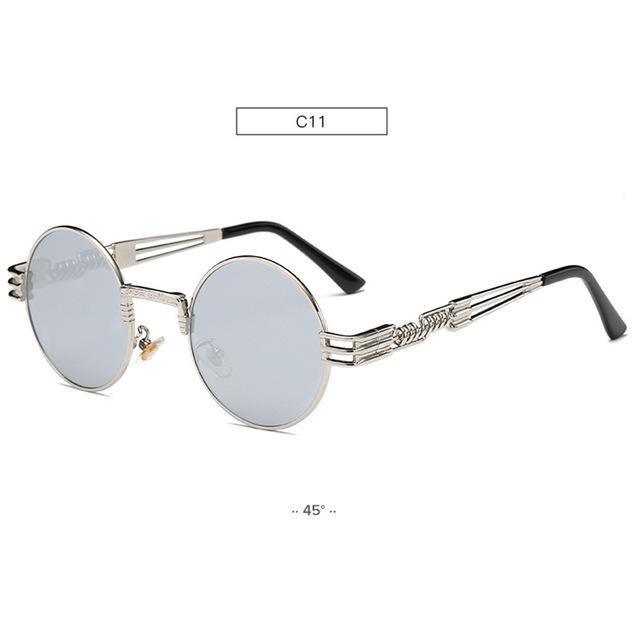 Gold Metal Fashion John Lennon Round Sunglasses - Aspire Shop