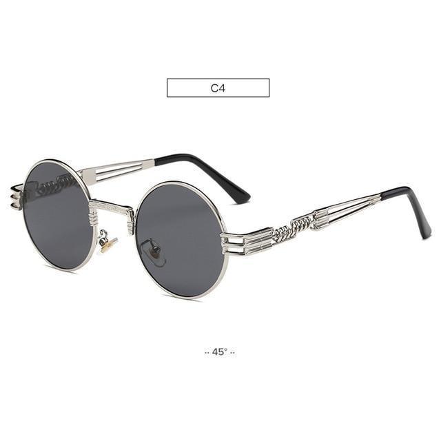 Gold Metal Fashion John Lennon Round Sunglasses - Aspire Shop