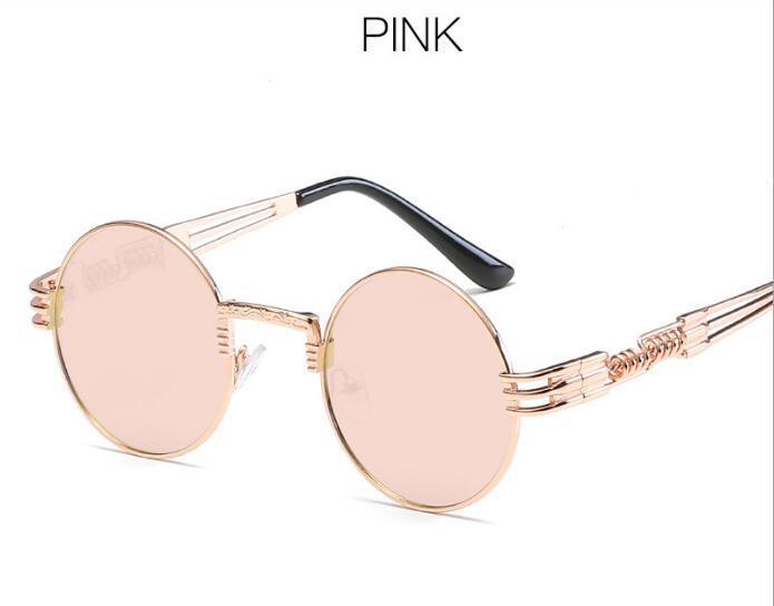 Gold Metal Fashion John Lennon Round Sunglasses - Aspire Shop