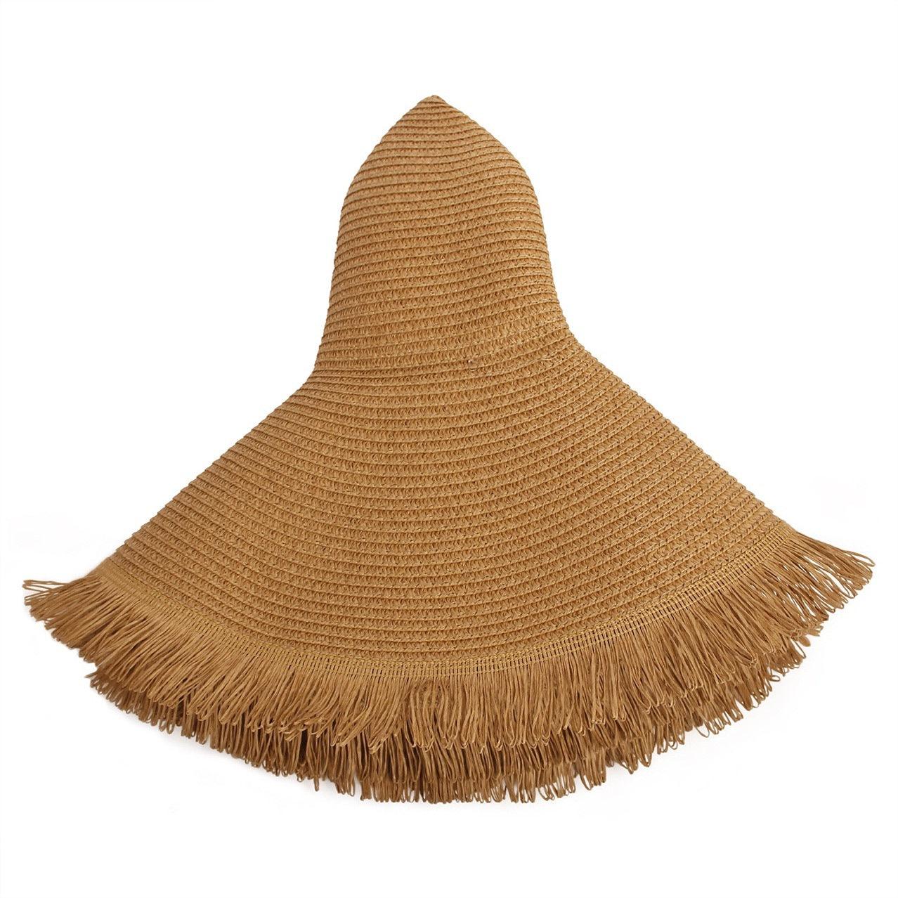 Grand chapeau de plage à bord tressé - Aspire Shop