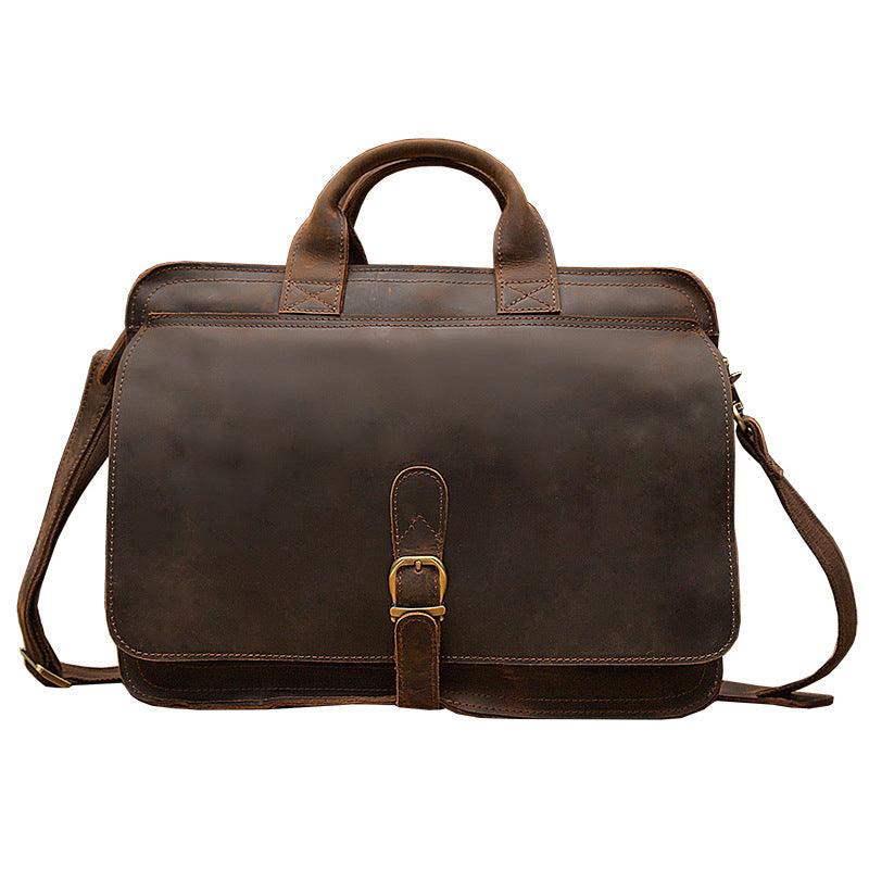 Handmade Leather Men's Business Briefcase | High quality - Aspire Shop