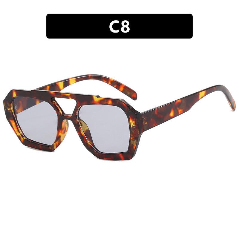 Ins Big Frame Leopard Sunglasses - Aspire Shop