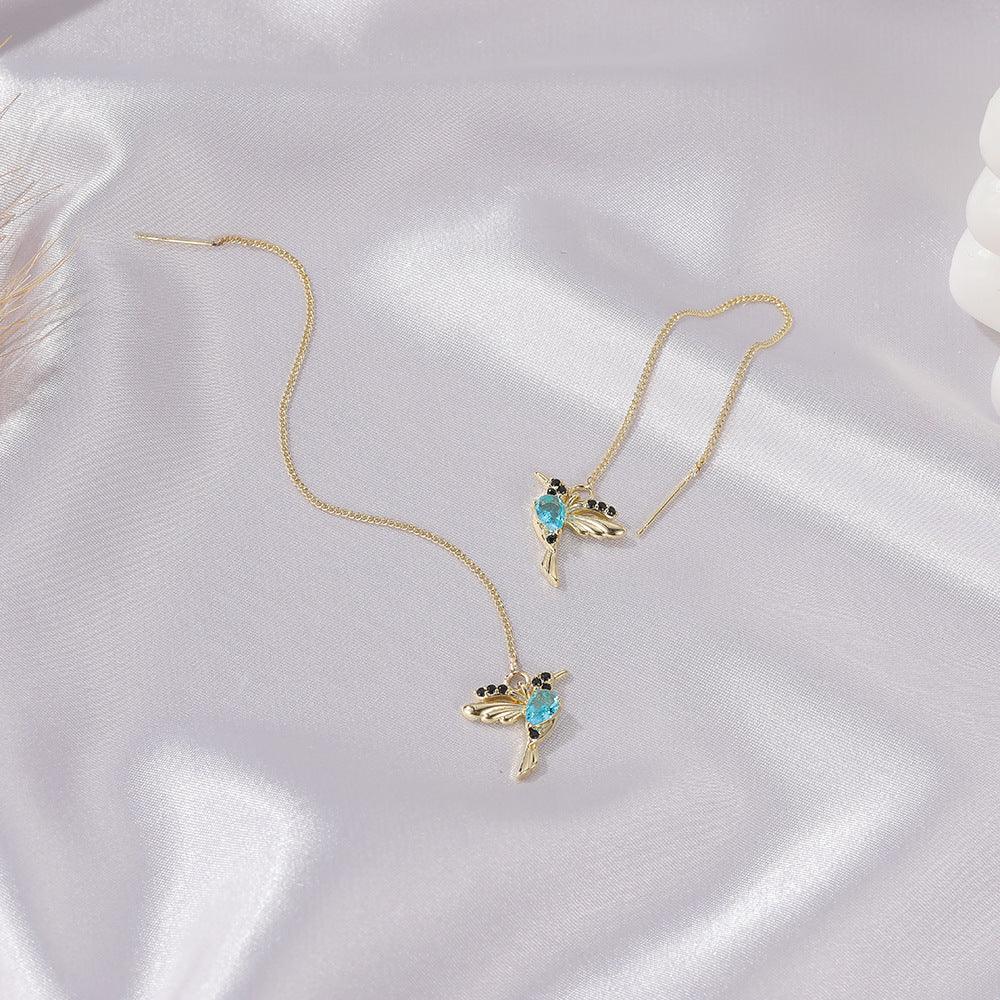 Jewelry Little Bird | Elegant Crystal Pendant Earring Jewelry - Aspire Shop